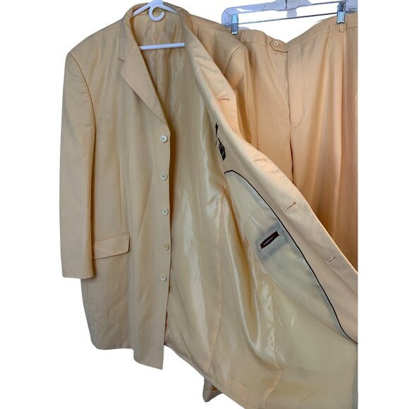 Valentino Ferrel Italy Mens 2-Piece Suit Size 50R Cuffed Pleated GUC RZ10411 - Picture 9 of 14